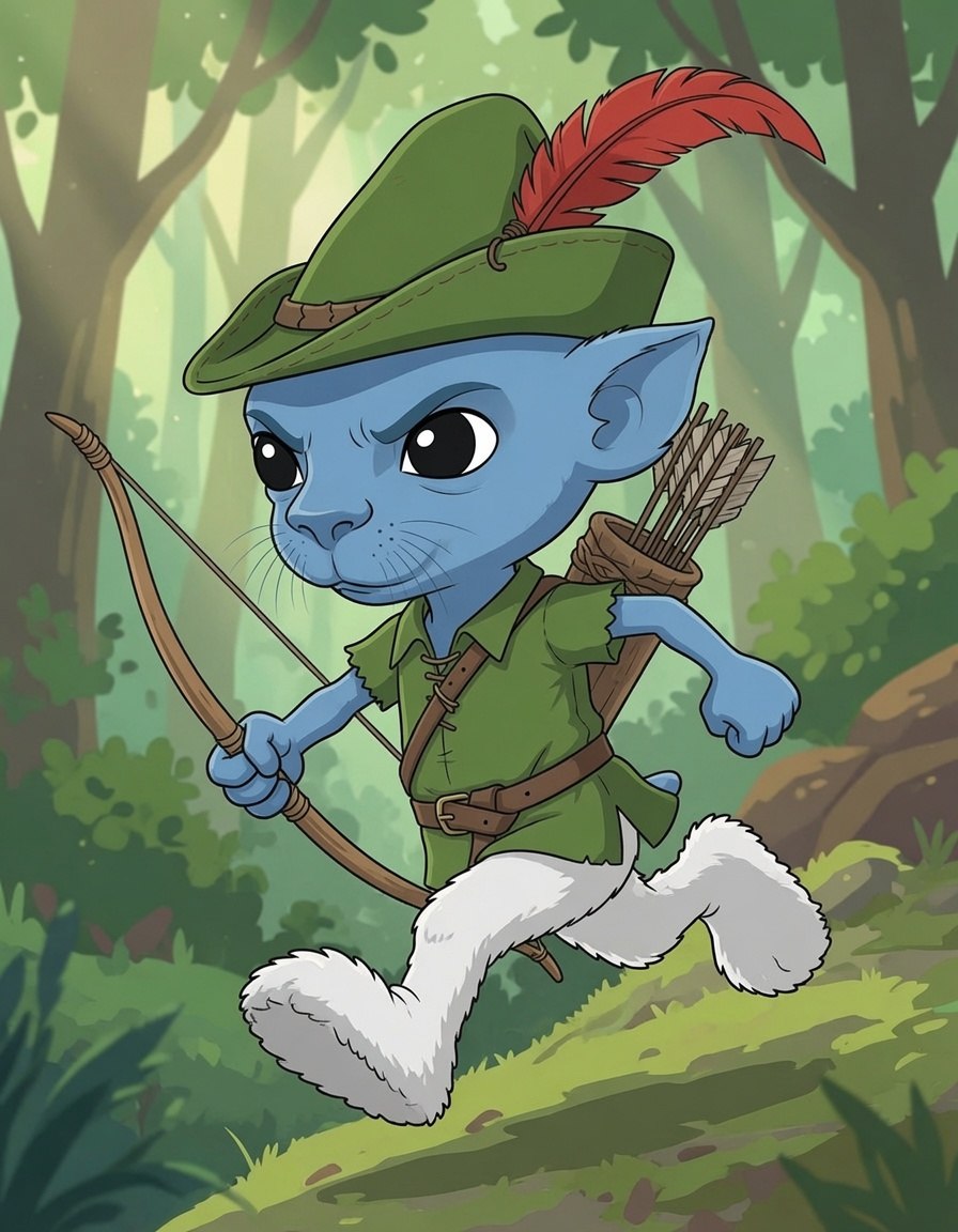 Running through the forest